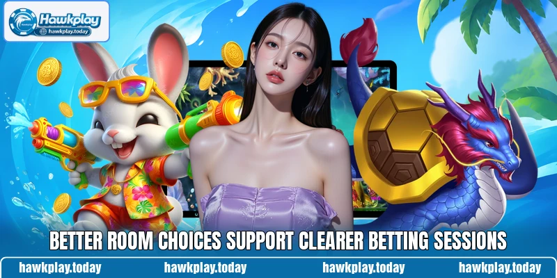Better room choices support clearer betting sessions Better room choices support clearer betting sessions
