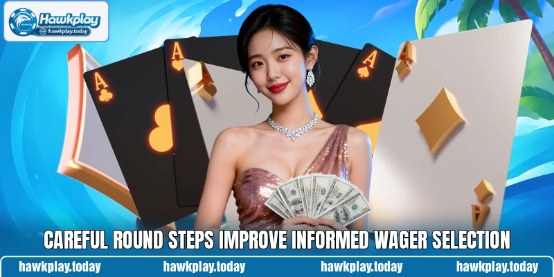 Careful round steps improve informed wager selection Careful round steps improve informed wager selection