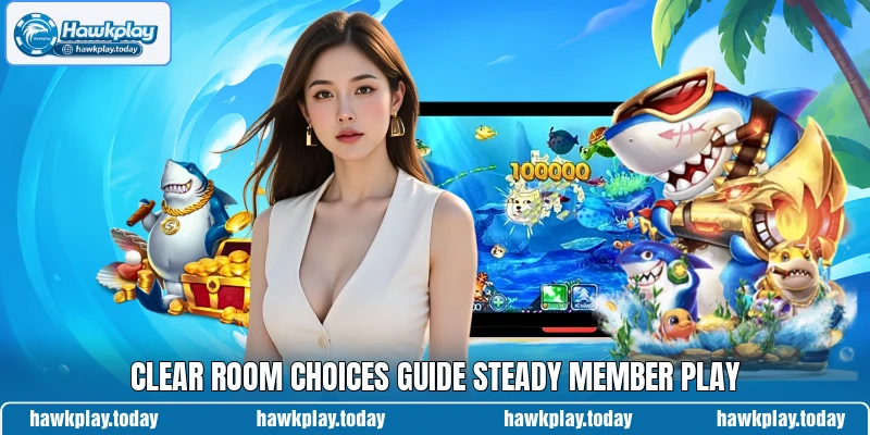 Clear room choices guide steady member play Clear room choices guide steady member play