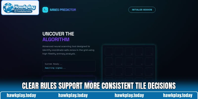 Clear rules support more consistent tile decisions Clear rules support more consistent tile decisions