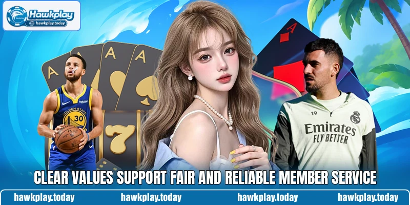 Clear values support fair and reliable member service