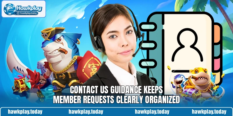 Contact us guidance keeps member requests clearly organized Contact us guidance keeps member requests clearly organized