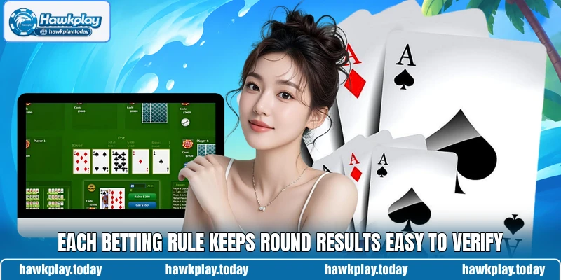 Each betting rule keeps round results easy to verify