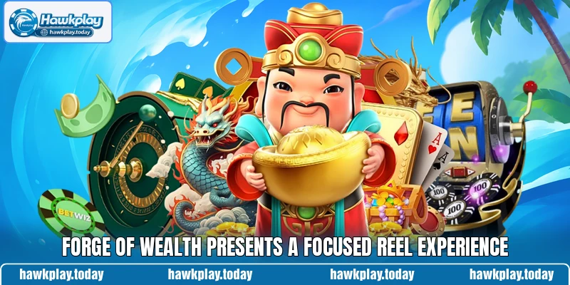 Forge of Wealth presents a focused reel experience