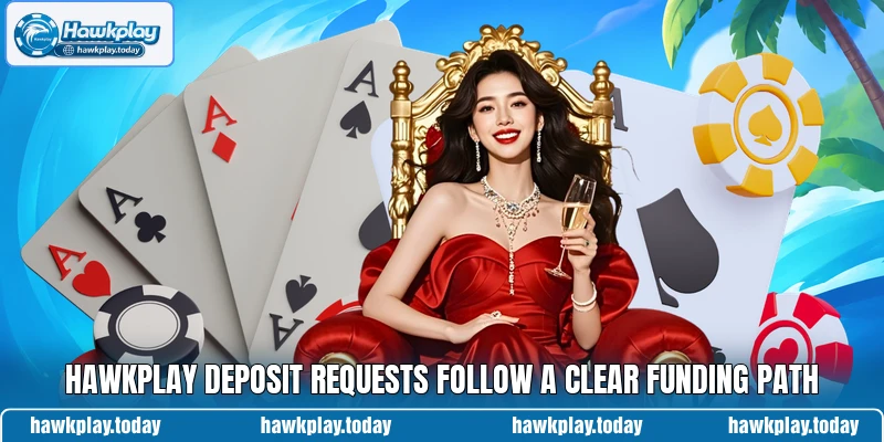 Hawkplay deposit requests follow a clear funding path