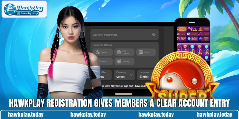 Hawkplay registration gives members a clear account entry