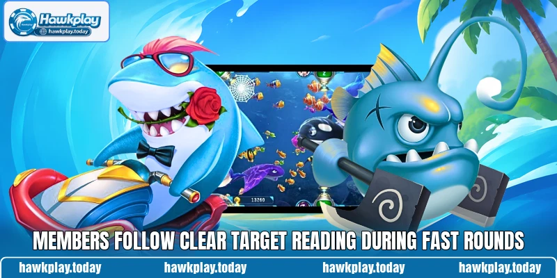 Members follow clear target reading during fast rounds Members follow clear target reading during fast rounds