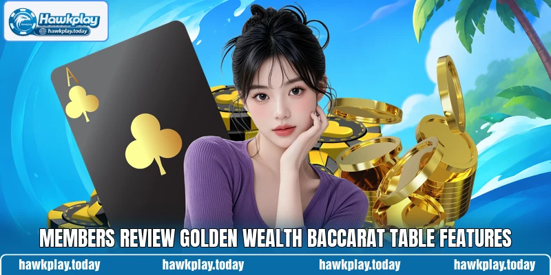Members review Golden Wealth Baccarat table features
