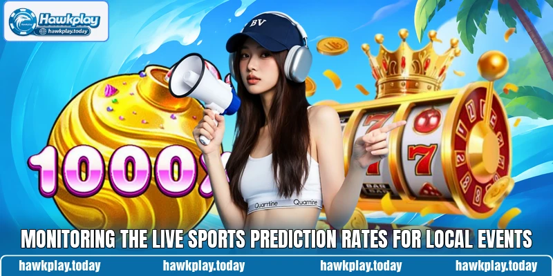 Monitoring the live sports prediction rates for local events