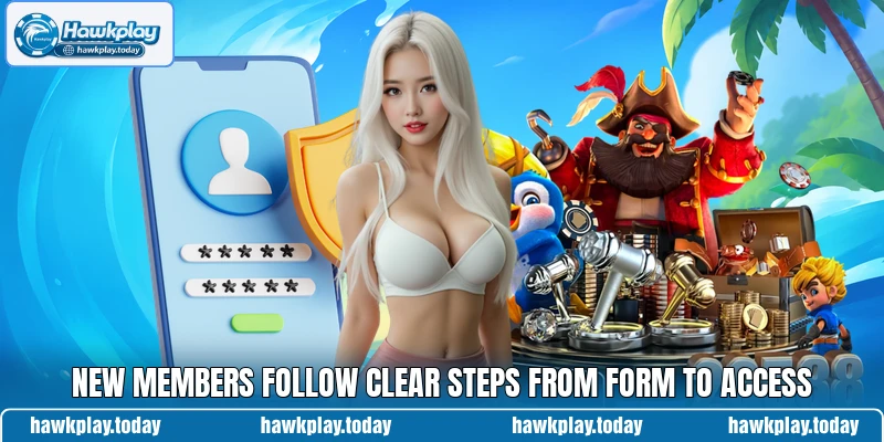 New members follow clear steps from form to access
