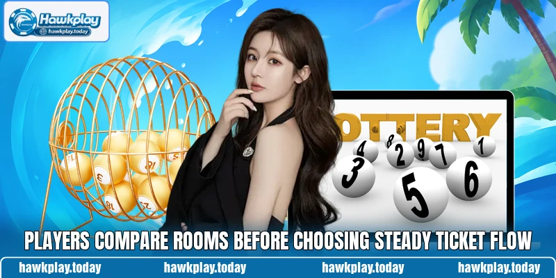 Players compare rooms before choosing steady ticket flow