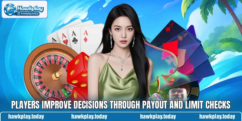 Players improve decisions through payout and limit checks