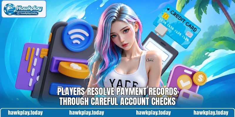 Players resolve payment records through careful account checks