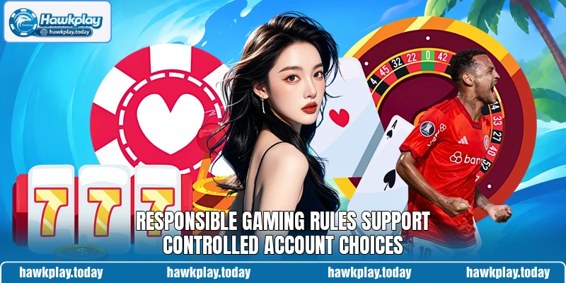 Responsible gaming rules support controlled account choices