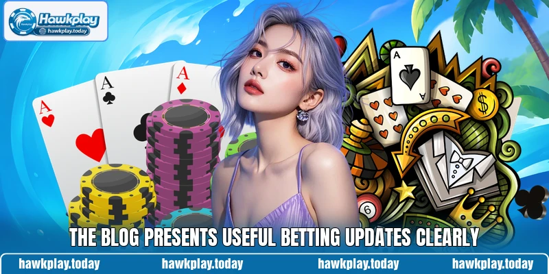 The blog presents useful betting updates clearly