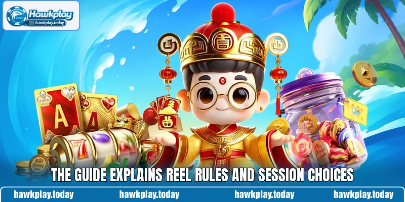The guide explains reel rules and session choices