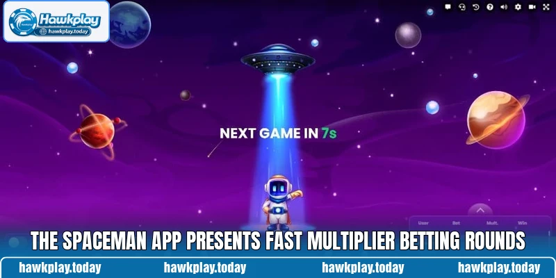 The Spaceman app presents fast multiplier betting rounds The Spaceman app presents fast multiplier betting rounds